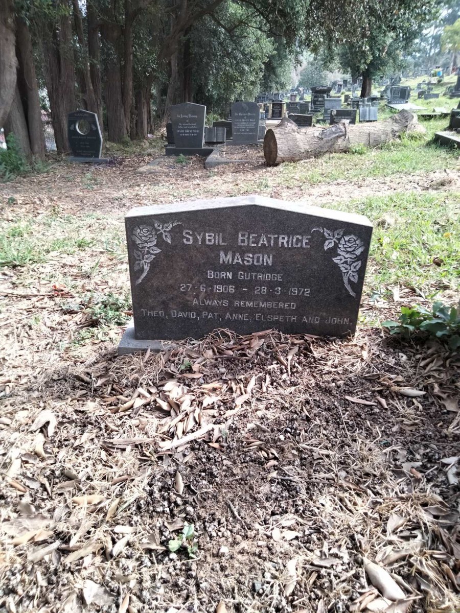 MASON Sybil Beatrice nee GUTRIDGE 1906-1972