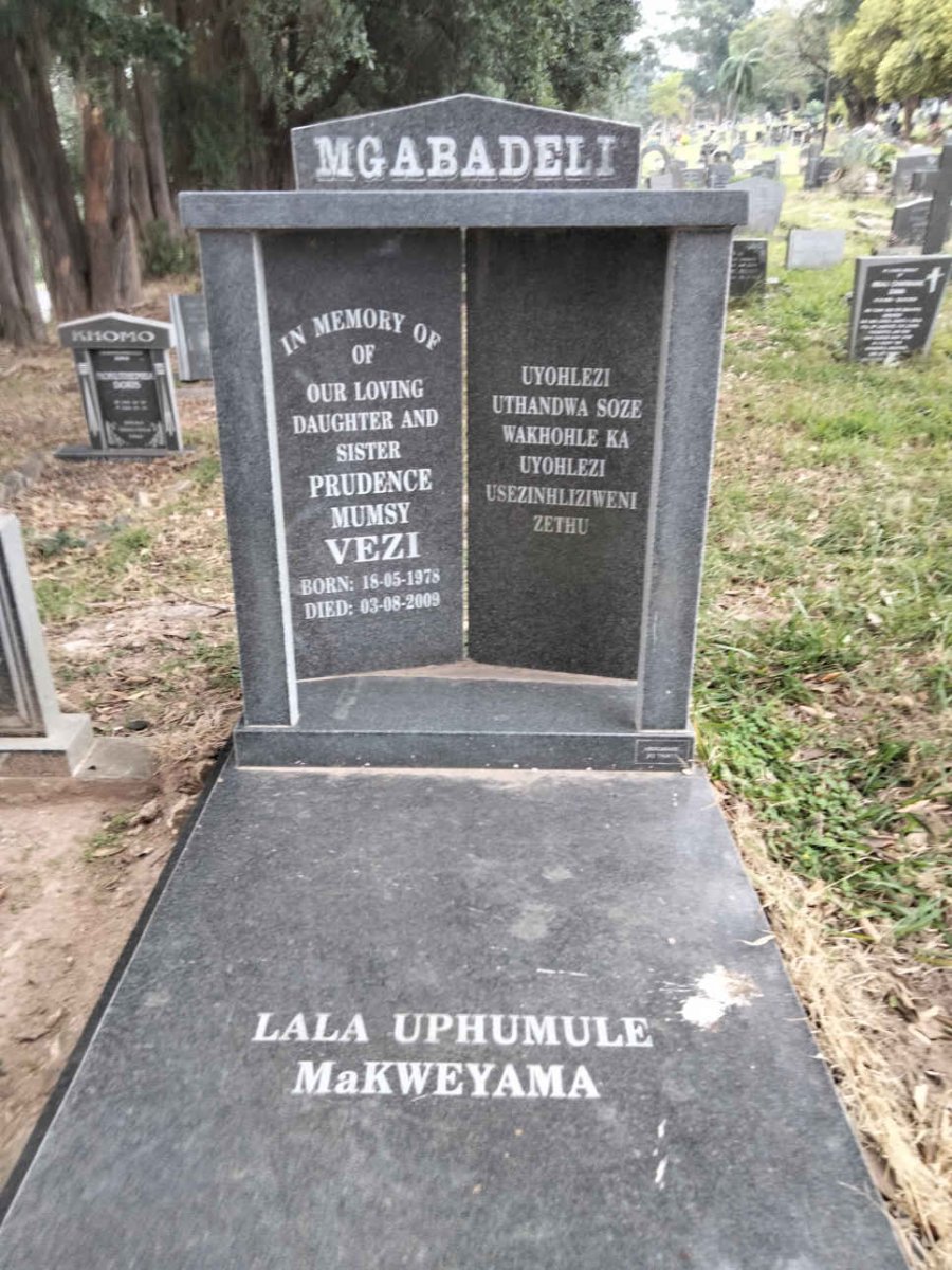 MGABADELI Prudence Mumsy Vezi 1978-2009