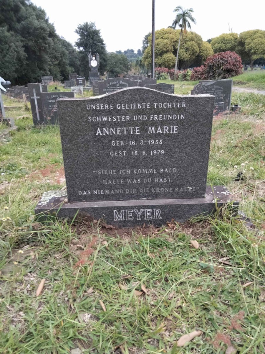 MEYER Annette Marie 1955-1979