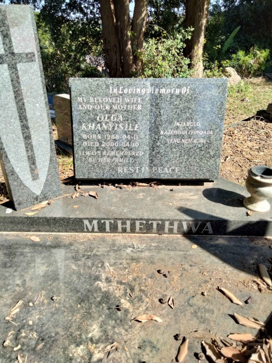 MTHETHWA Olga Khanyisile 1966-2000