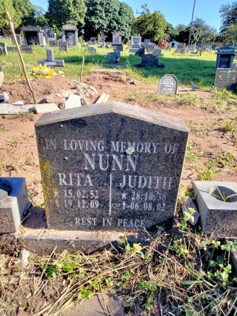 NUNN Judith 1938-2002 ::NUNN Rita 1952-2009