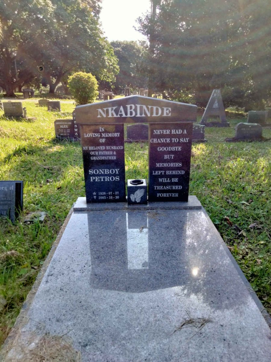 NKABINDE Sonboy Petros 1938-2003