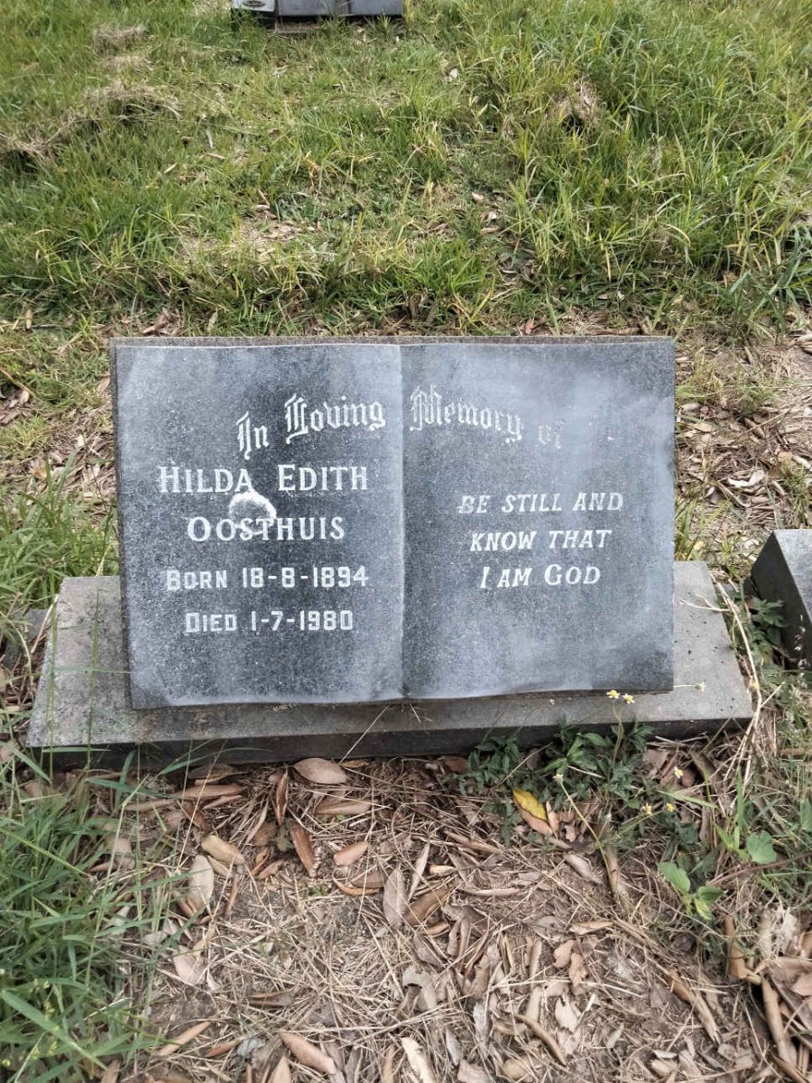 OOSTHUIS Hilda Edith 1894-1980