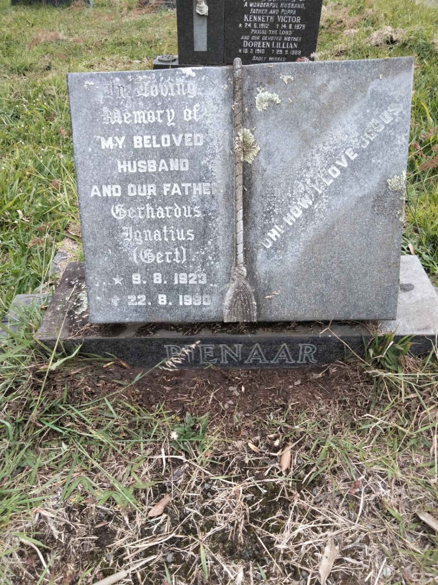 PIENAAR Gerhardus Ignatius 1923-1980