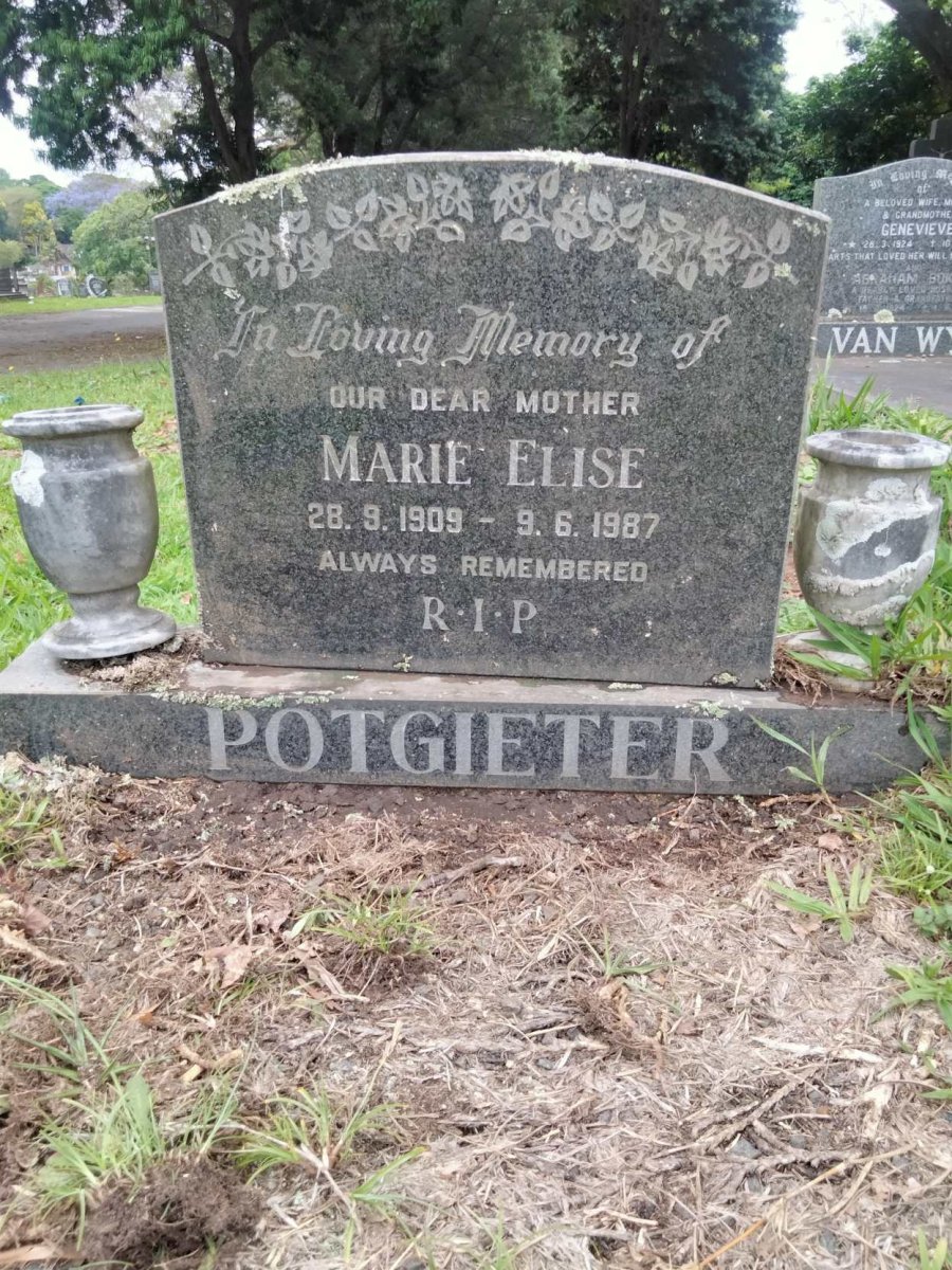 POTGIETER Marie Elise 1909-1987