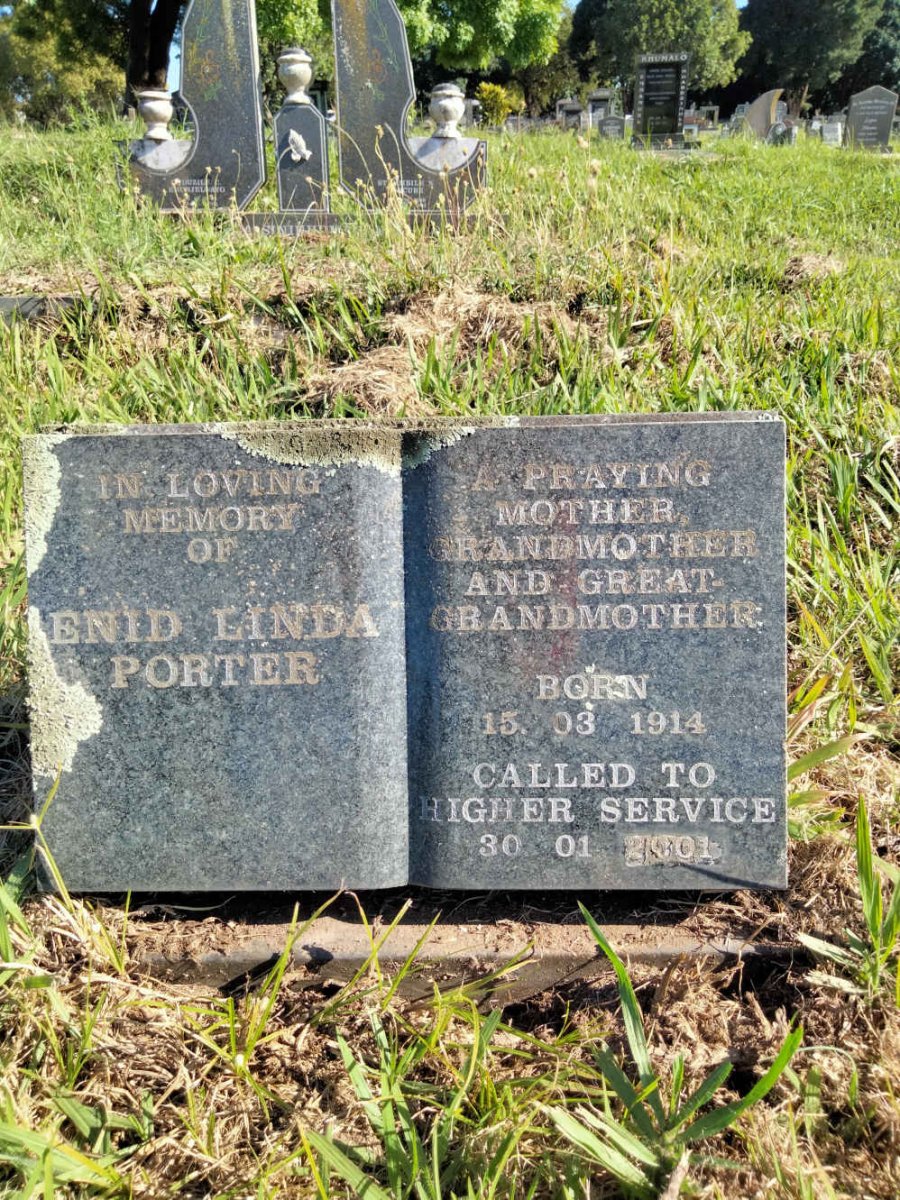 PORTER Enid Linda 1914-2001