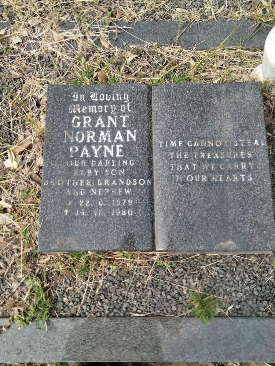 PAYNE Grant Norman 1979-1980