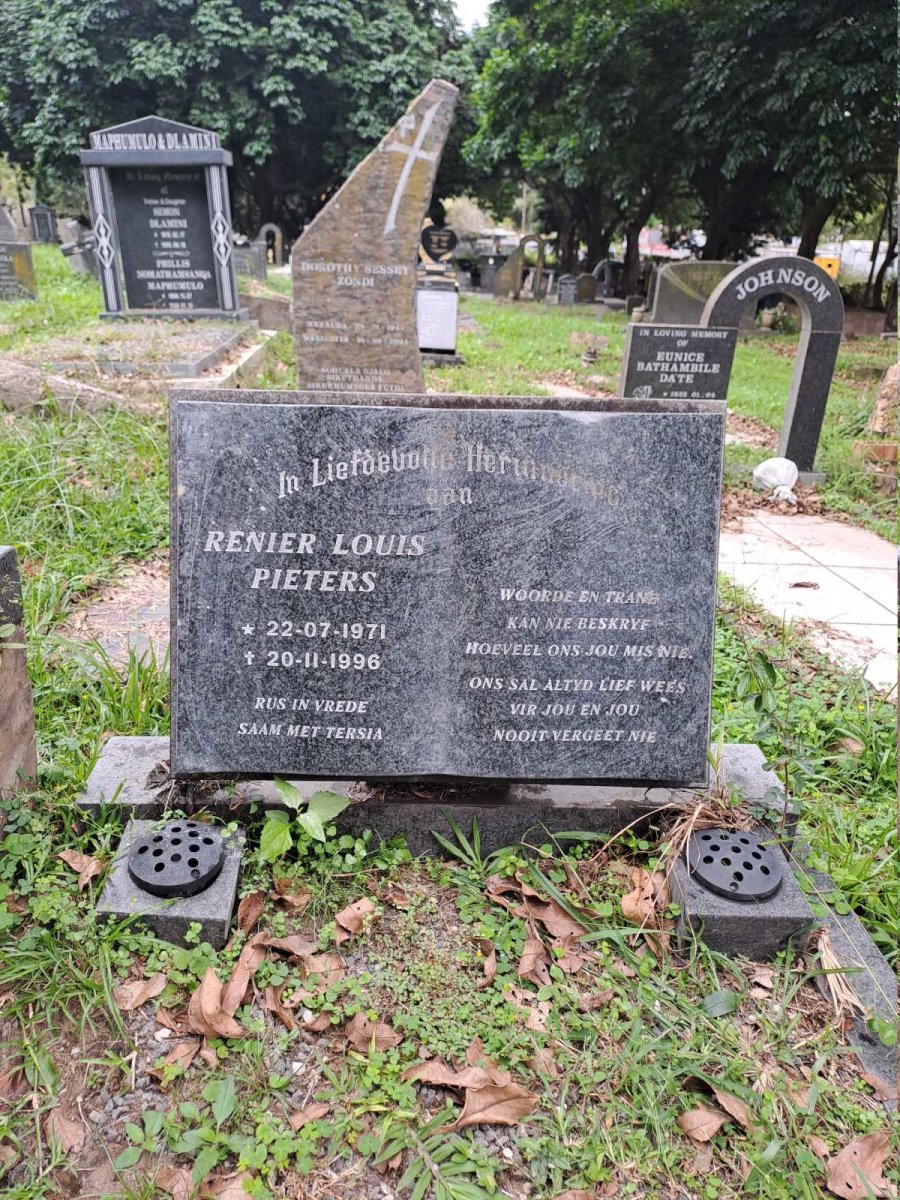PIETERS Renier Louis 1971-1996