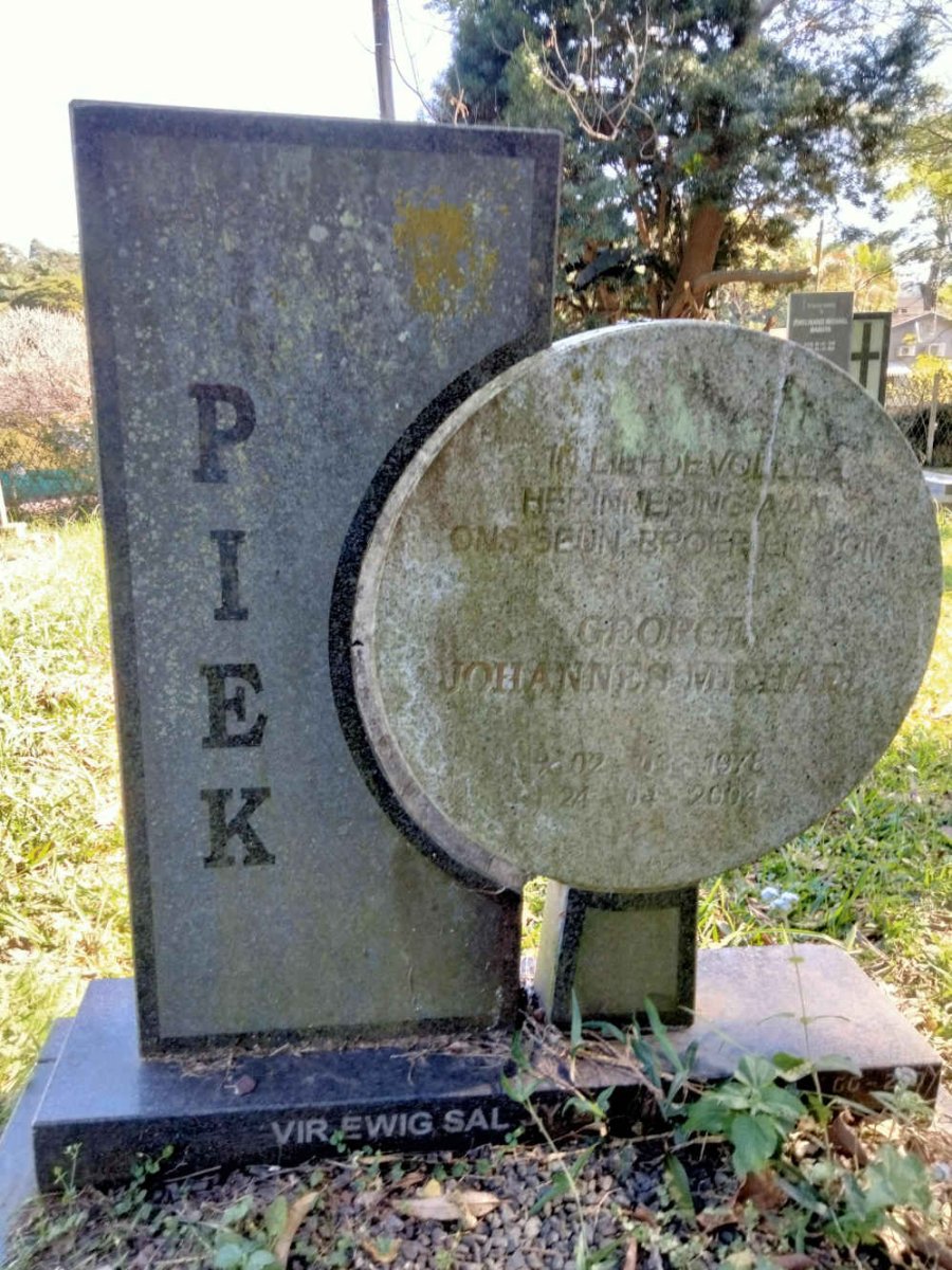 PIEK George Johannes Michael 1978-2004