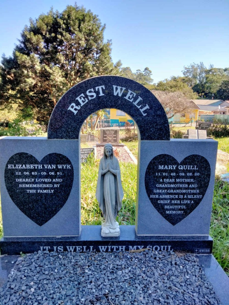 QUILL Mary 1948-2020 :: VAN WYK Elizabeth 1963-1991