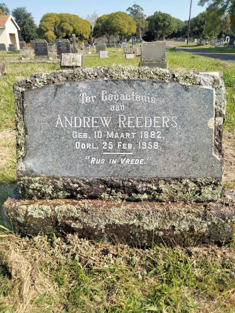 REEDERS Andrew 1882-1958