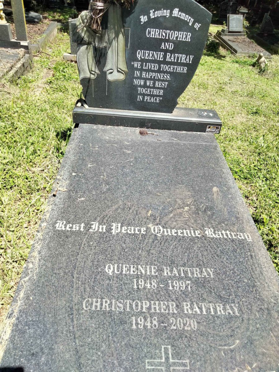 RATTRAY Christopher 1948-2020 & Queenie 1948-1997