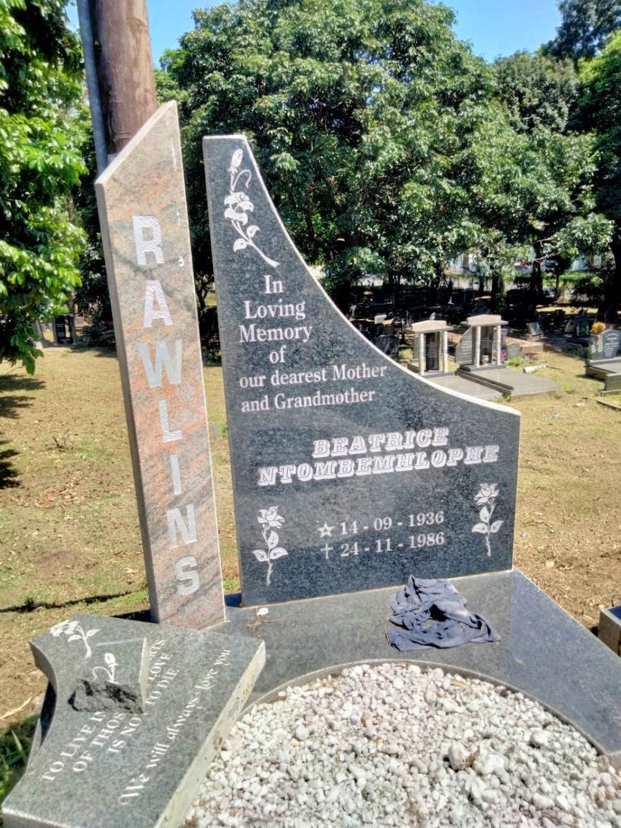 RAWLINS Beatrice Ntombemhlophe 1936-1986