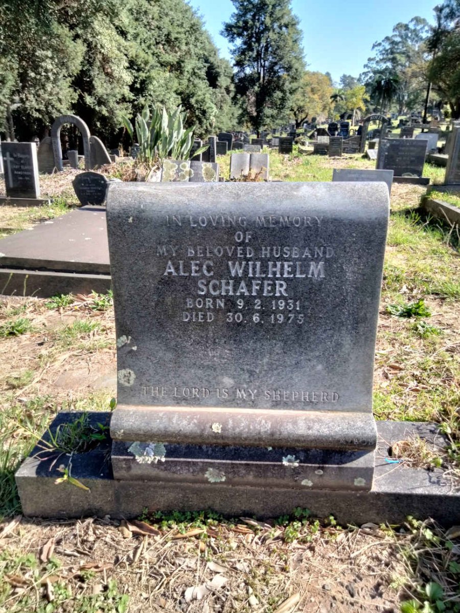 SCHAFER Alec Wilhelm 1931-1975