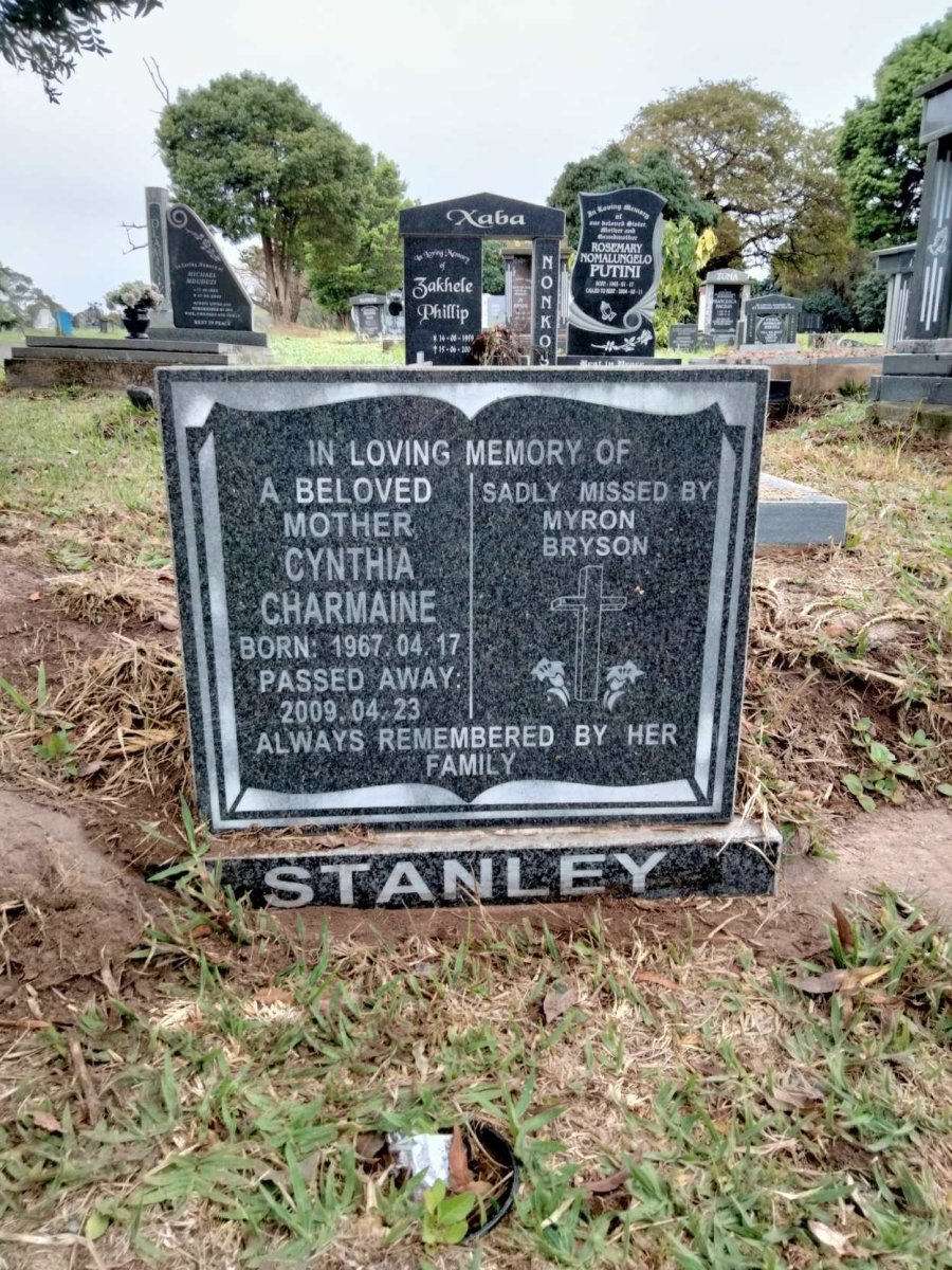 STANLEY Cynthia Charmaine 1967-2009