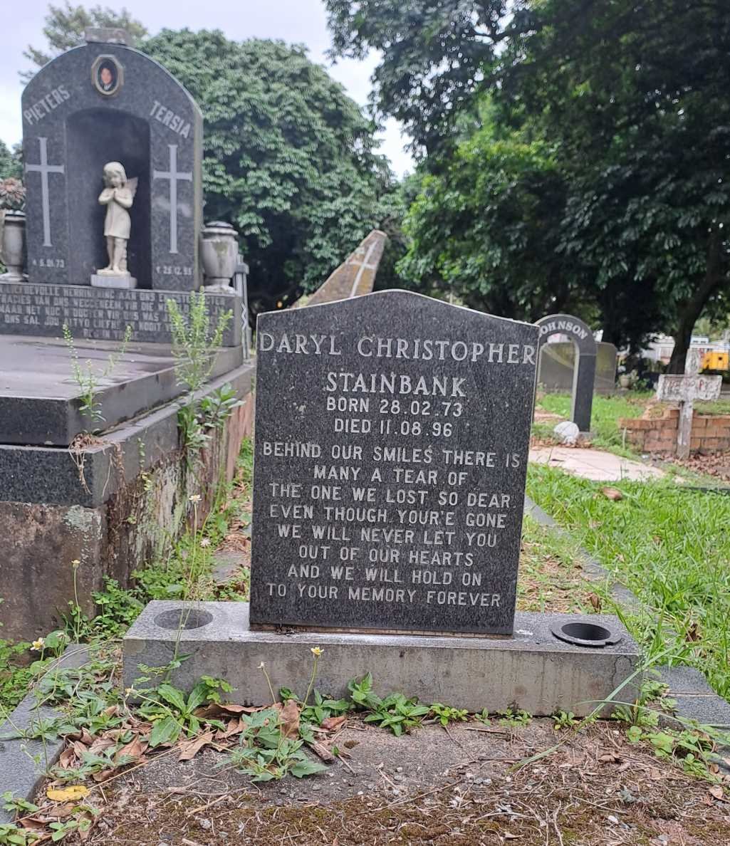 STAINBANK Daryl Christopher 1973-1996
