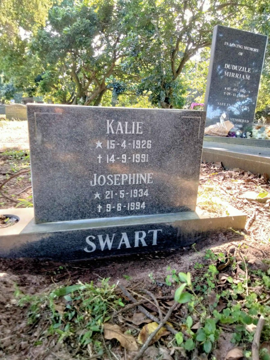 SWART Kalie 1926-1991 & Josephine 1934-1994