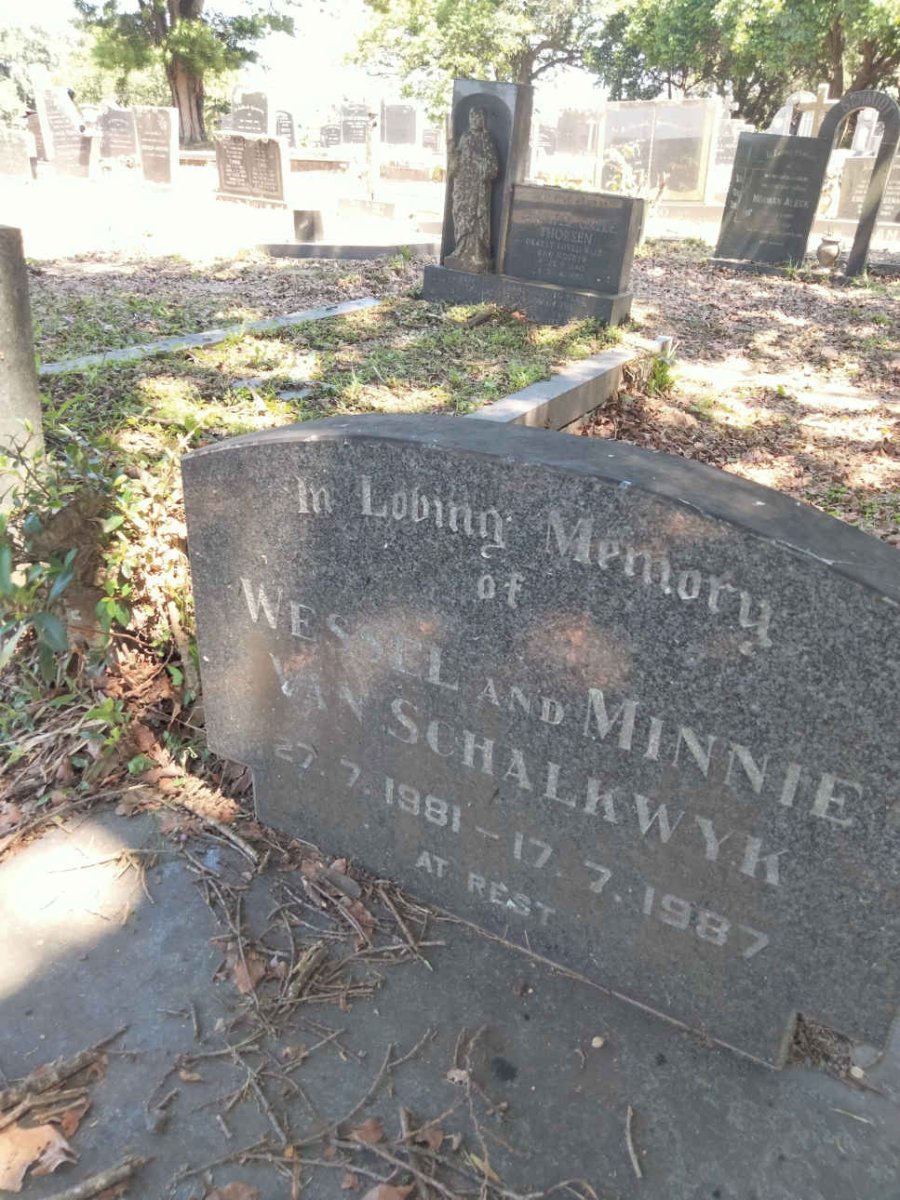 SCHALKWYK Wessel &amp; Minnie, van 1981-1987