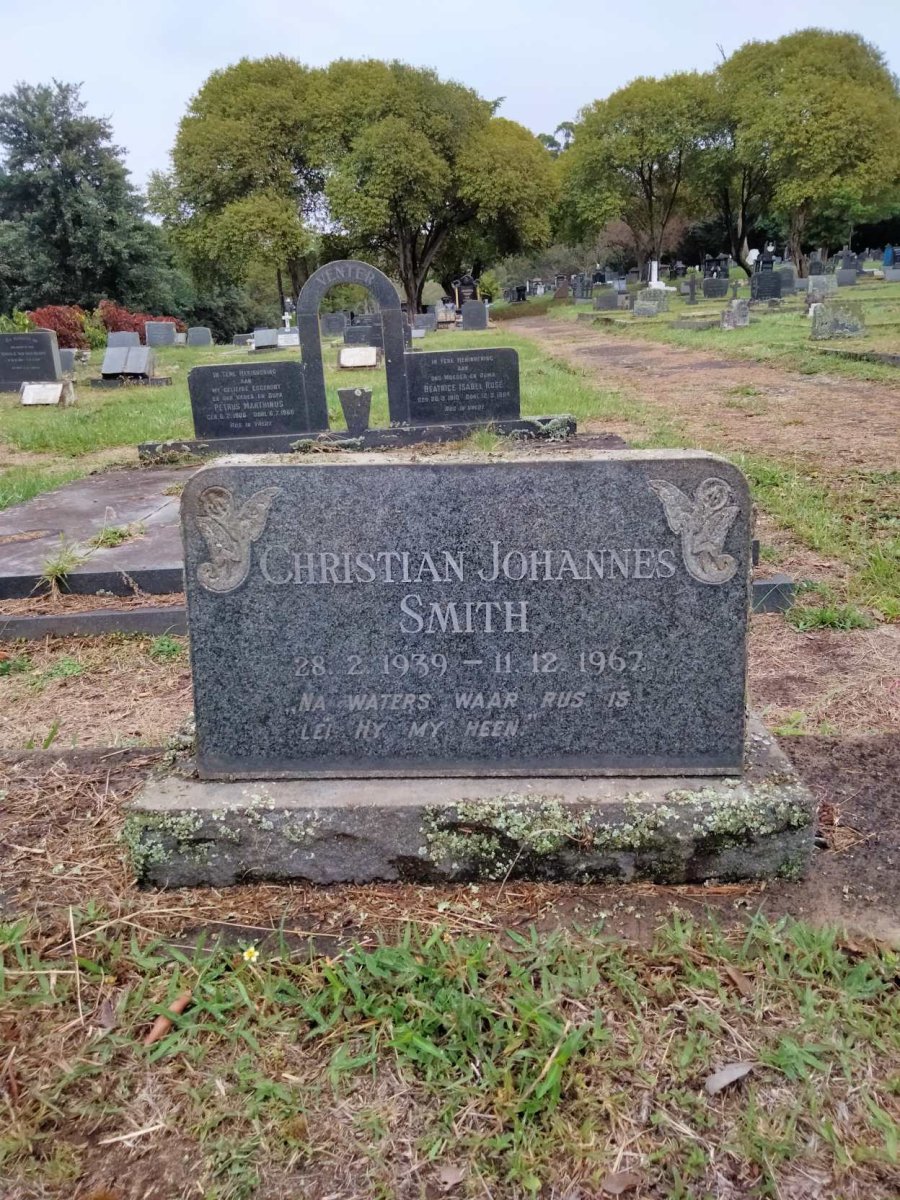 SMITH Christian Johannes 1939-1967