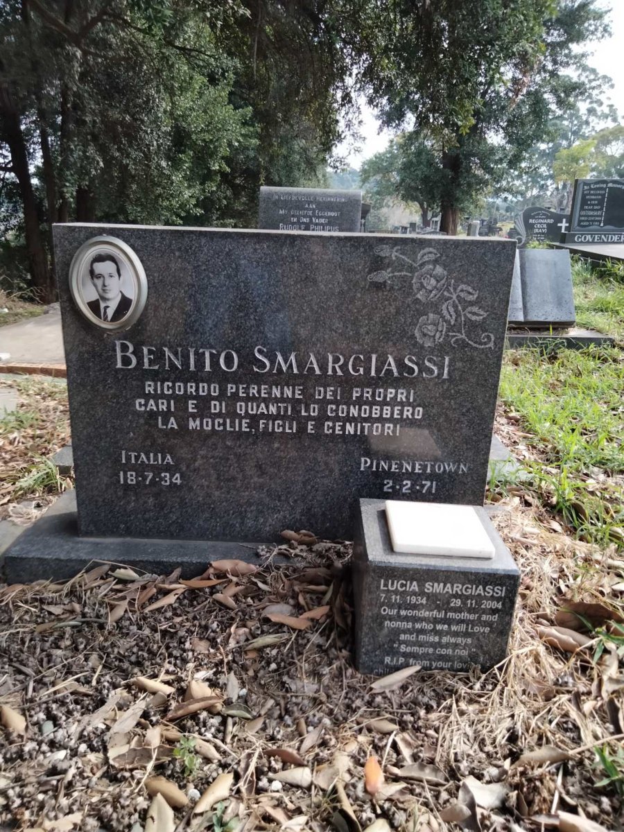 SMARGIASSI Benito 1934-1971 &amp; Lucia 1934-2004