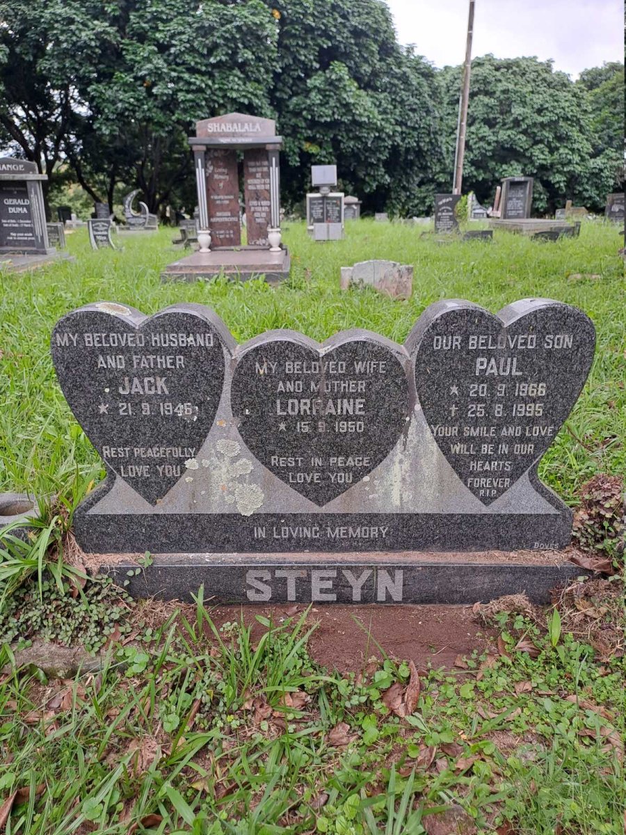 STEYN Jack -1946 & Lorraine -1950 :: STEYN Paul 1966-1995