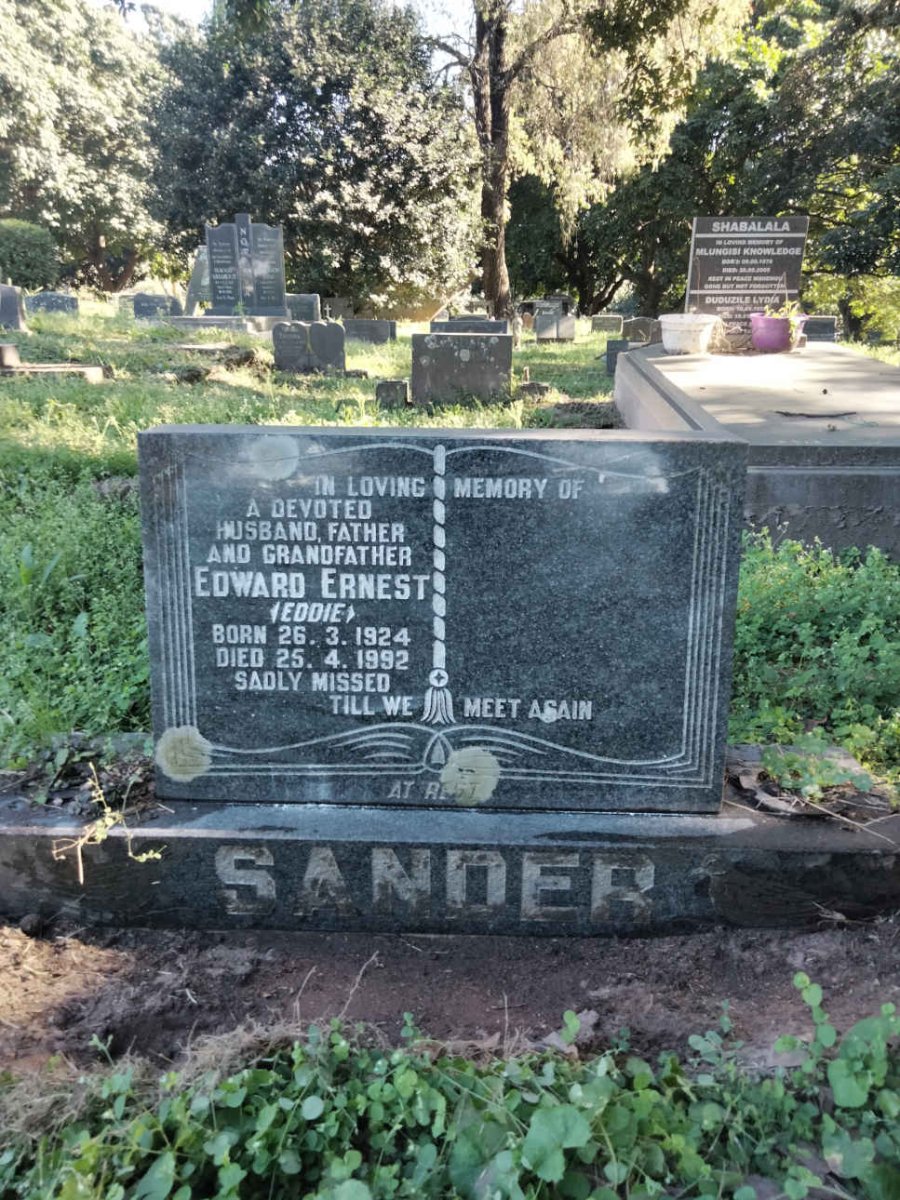 SANDER Edward Ernest 1924-1992