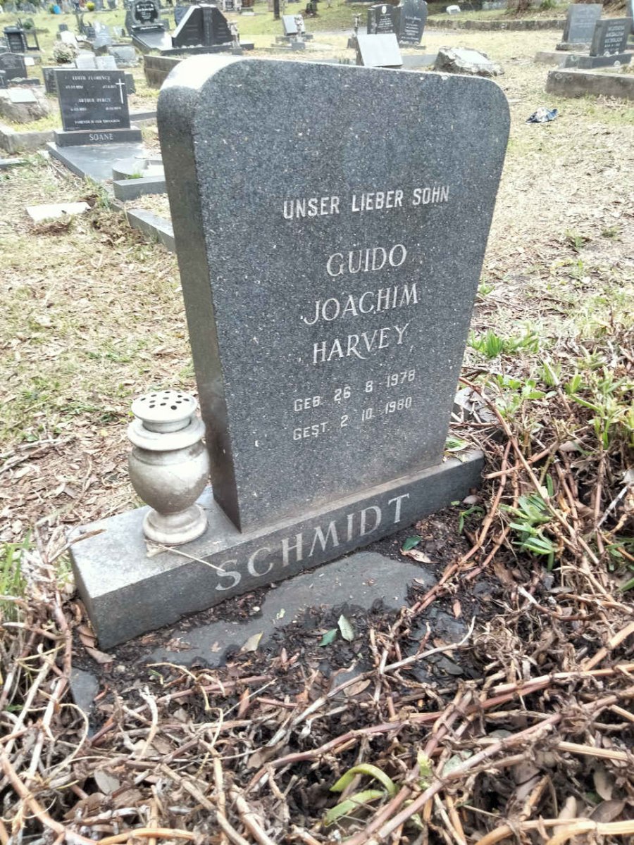 SCHMIDT Guido Joachim Harvey 1978-1980