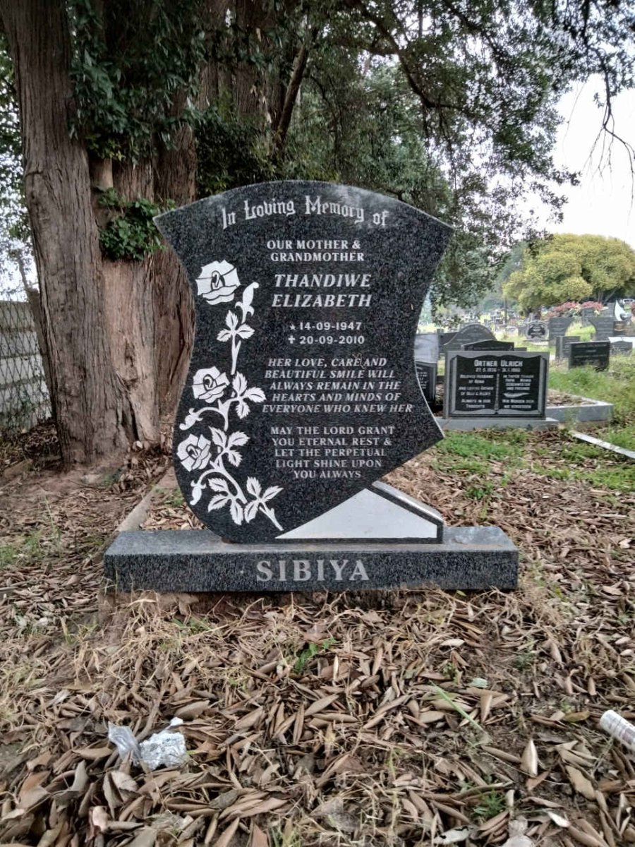 SIBIYA Thandiwe Elizabeth 1947-2010