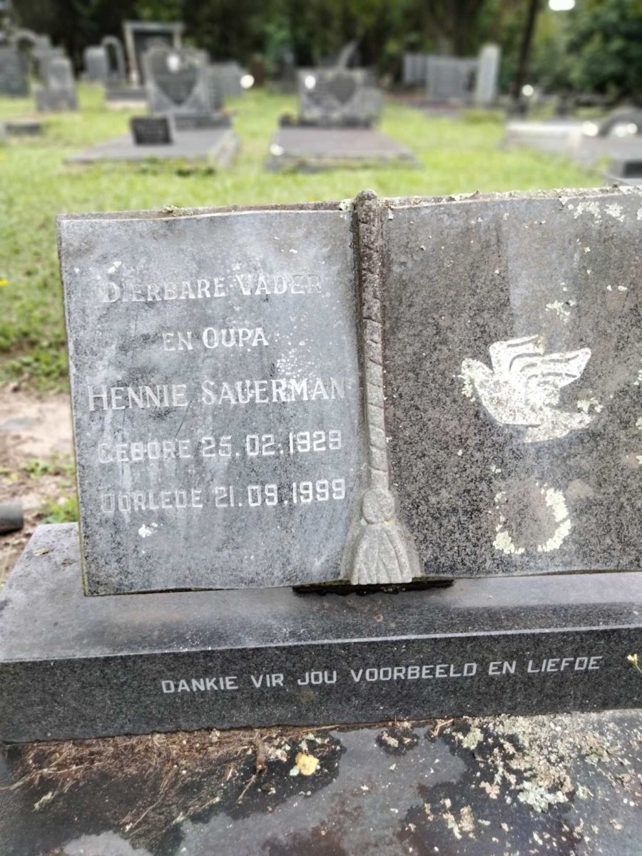 SAUERMAN Hennie 1929-1999