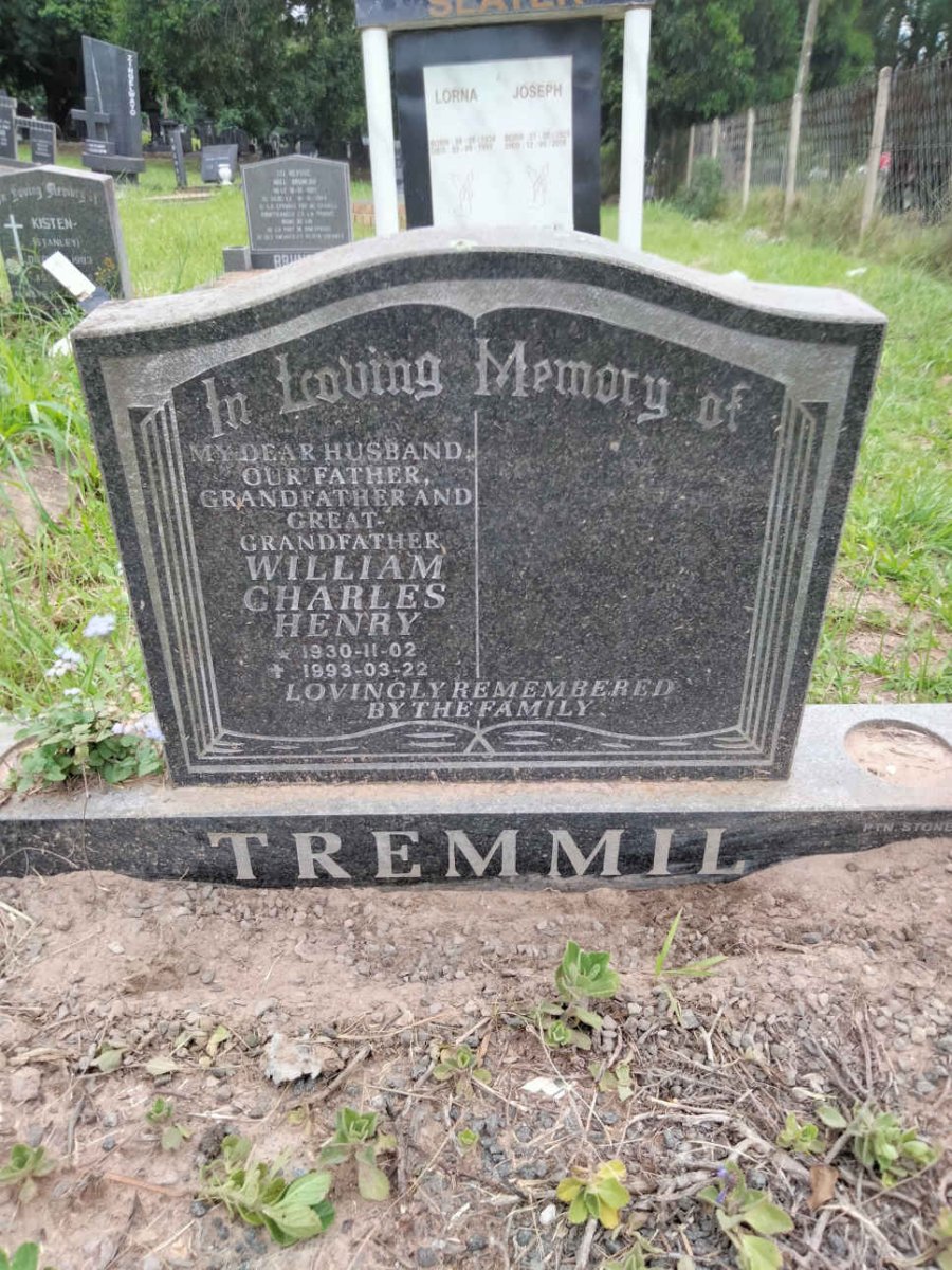 TREMMIL William Charles Henry 1930-1993