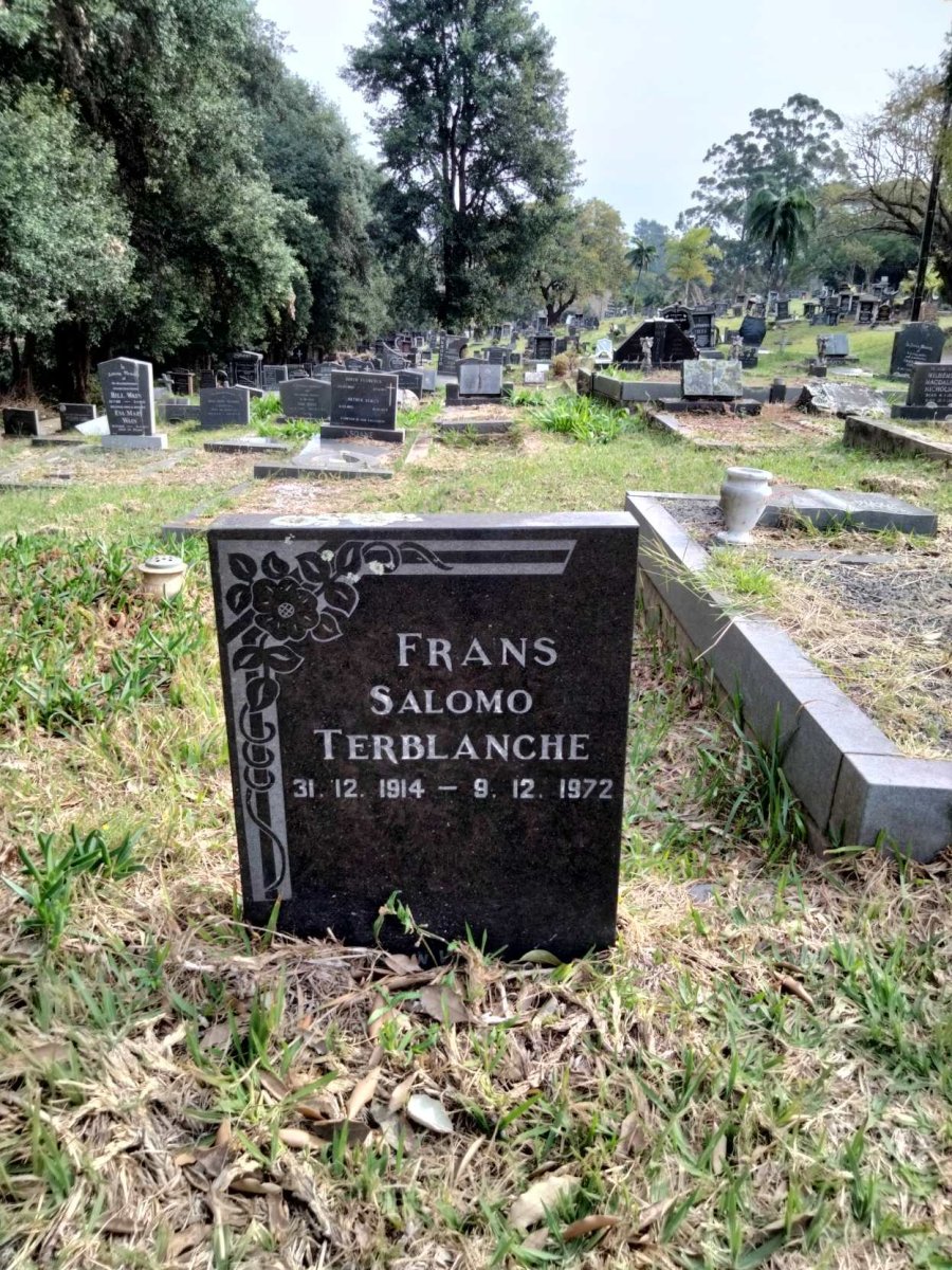 TERBLANCHE Frans Salomo 1914-1972