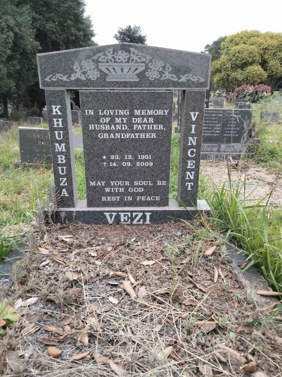 VEZI Khumbuza Vincent 1951-2009