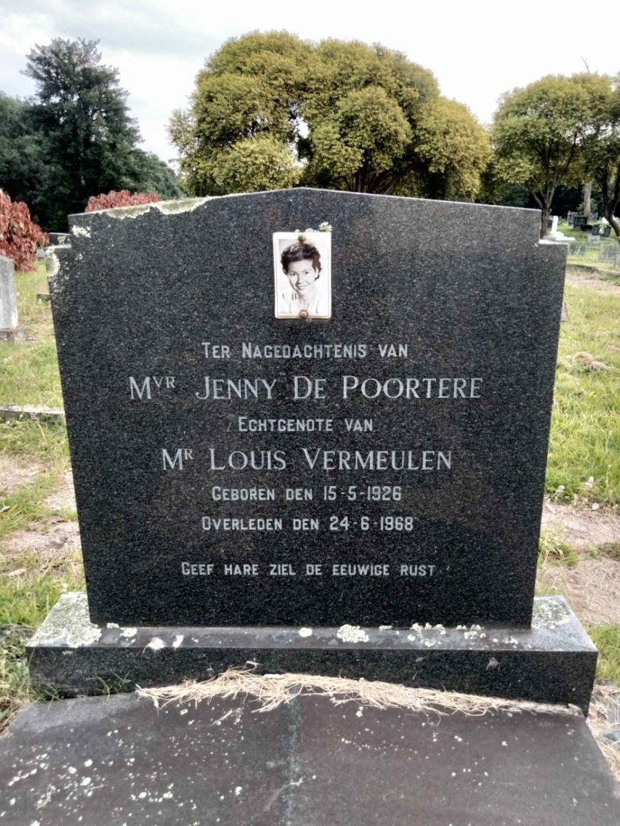 VERMEULEN Jenny nee De POORTERE 1926-1968