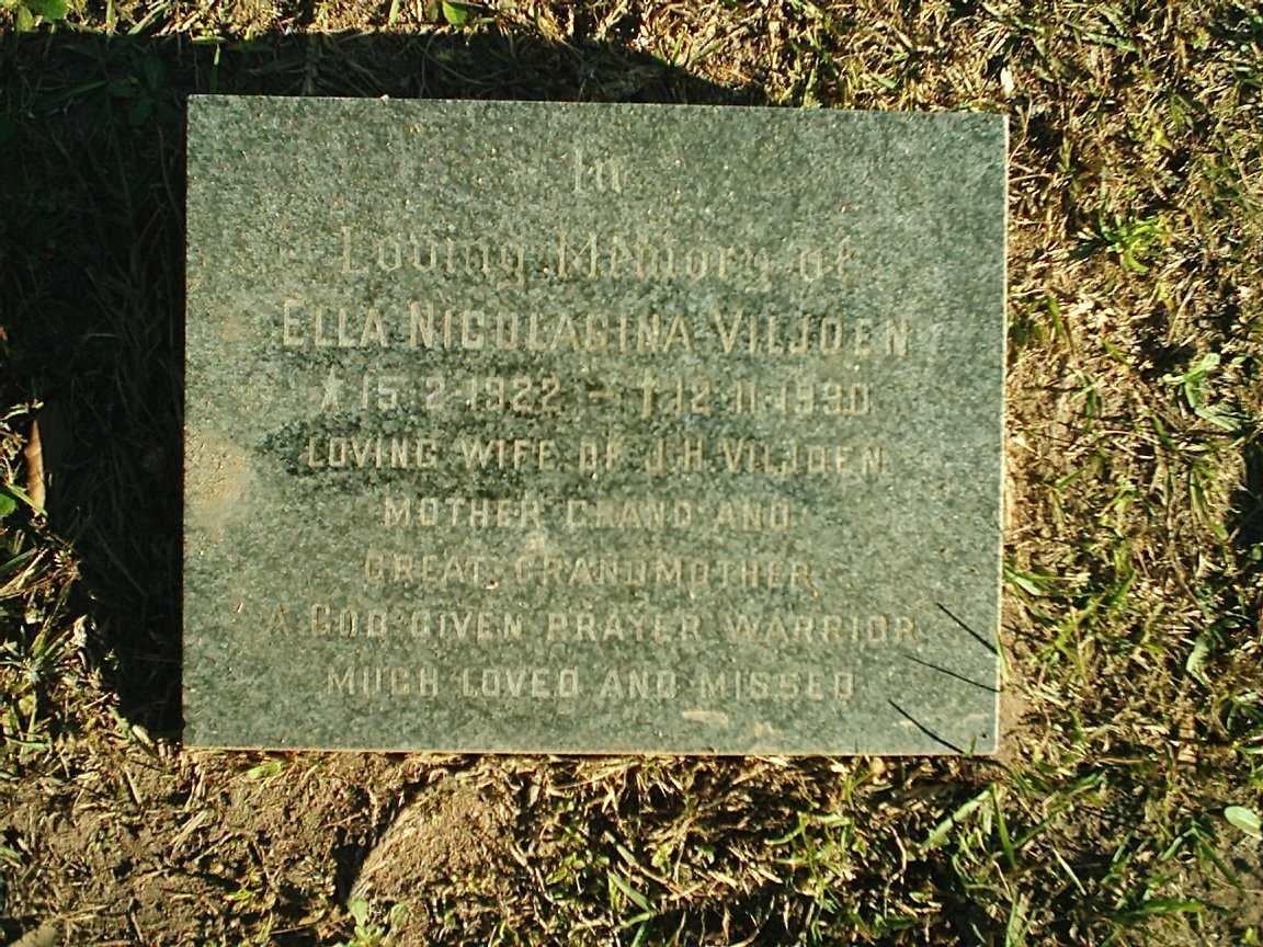 VILJOEN Ella Nicolasina 1922-1990