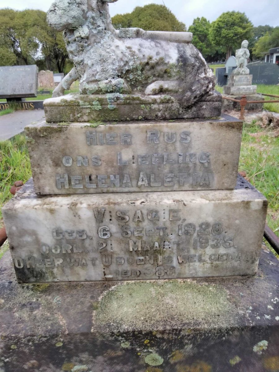 VISAGIE Helena Aletta 1928-1935
