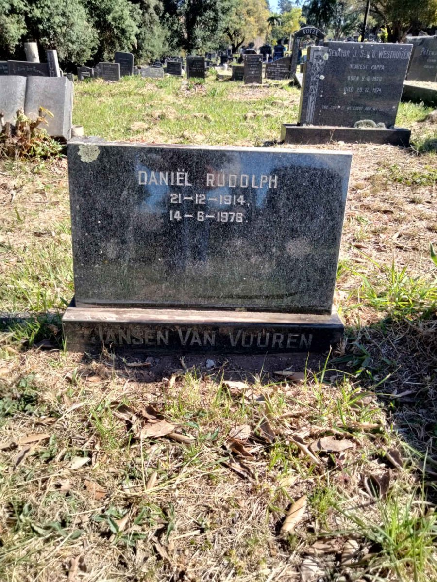 VUUREN Daniel Rudolph, Jansen van 1914-197?