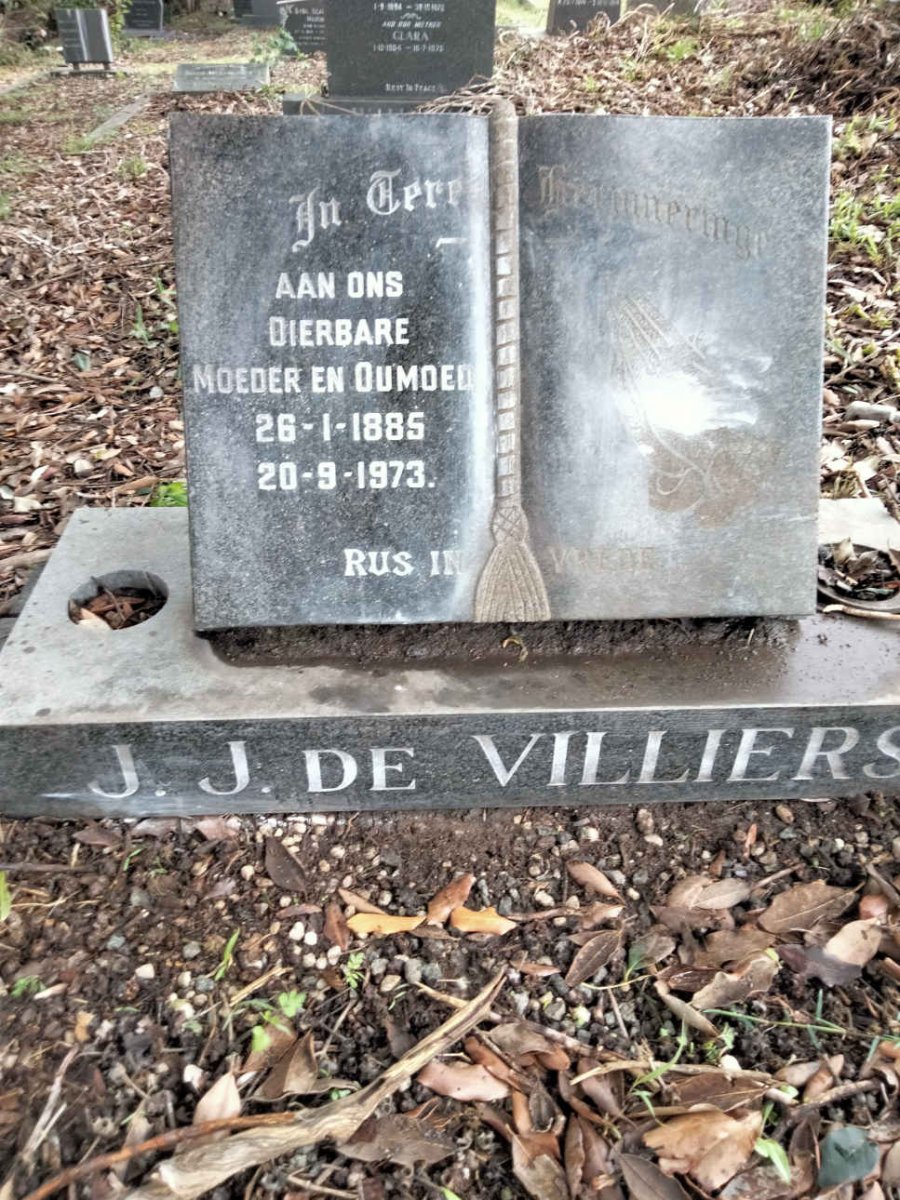 VILLIERS J.J., de 1885-1973