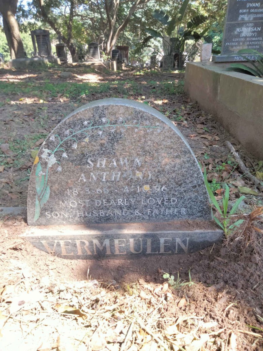 VERMEULEN Shawn Anthony 1966-1996