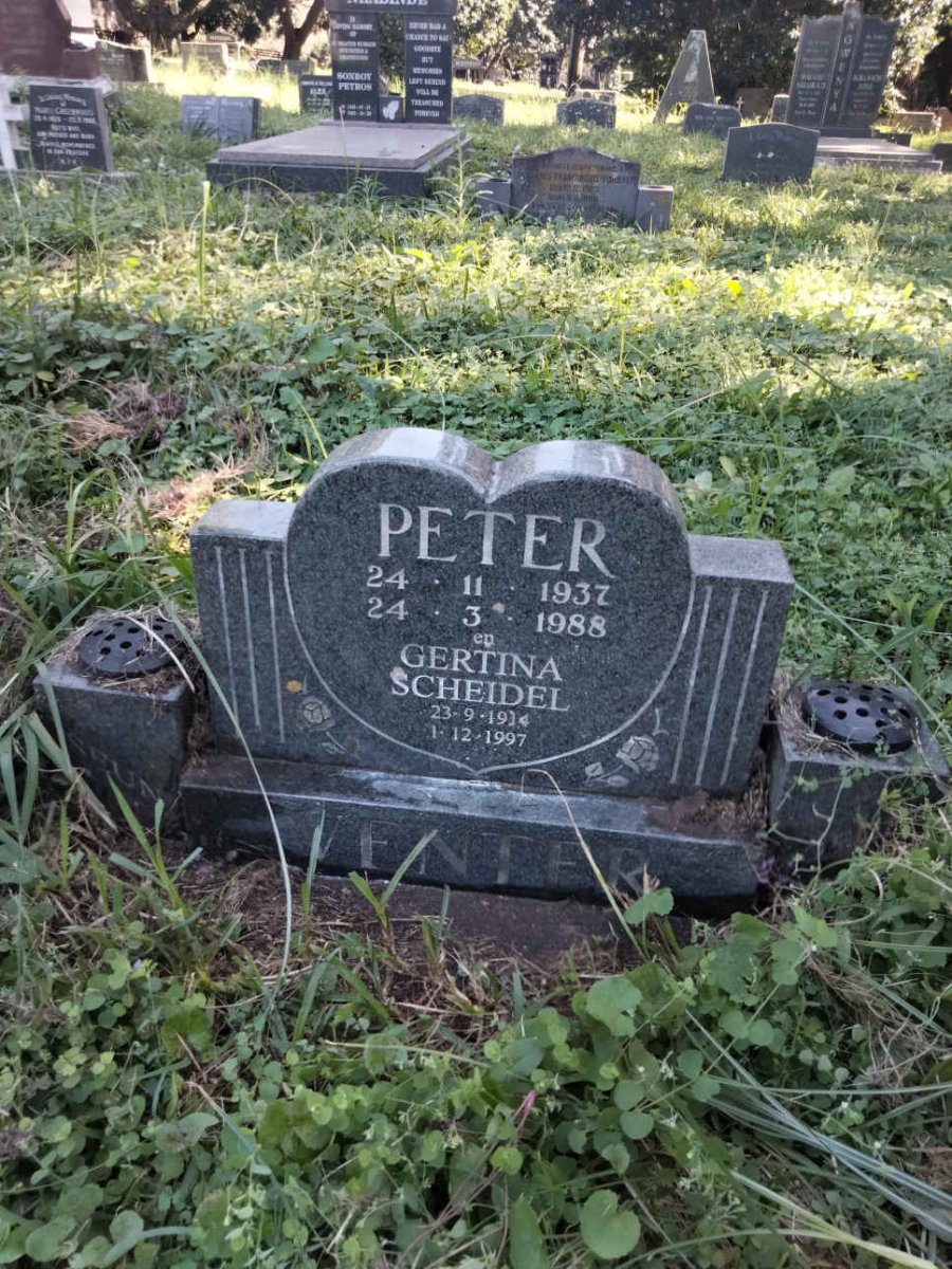 VENTER Peter 1937-1988 :: SCHEIDEL Gertina 1914-1997