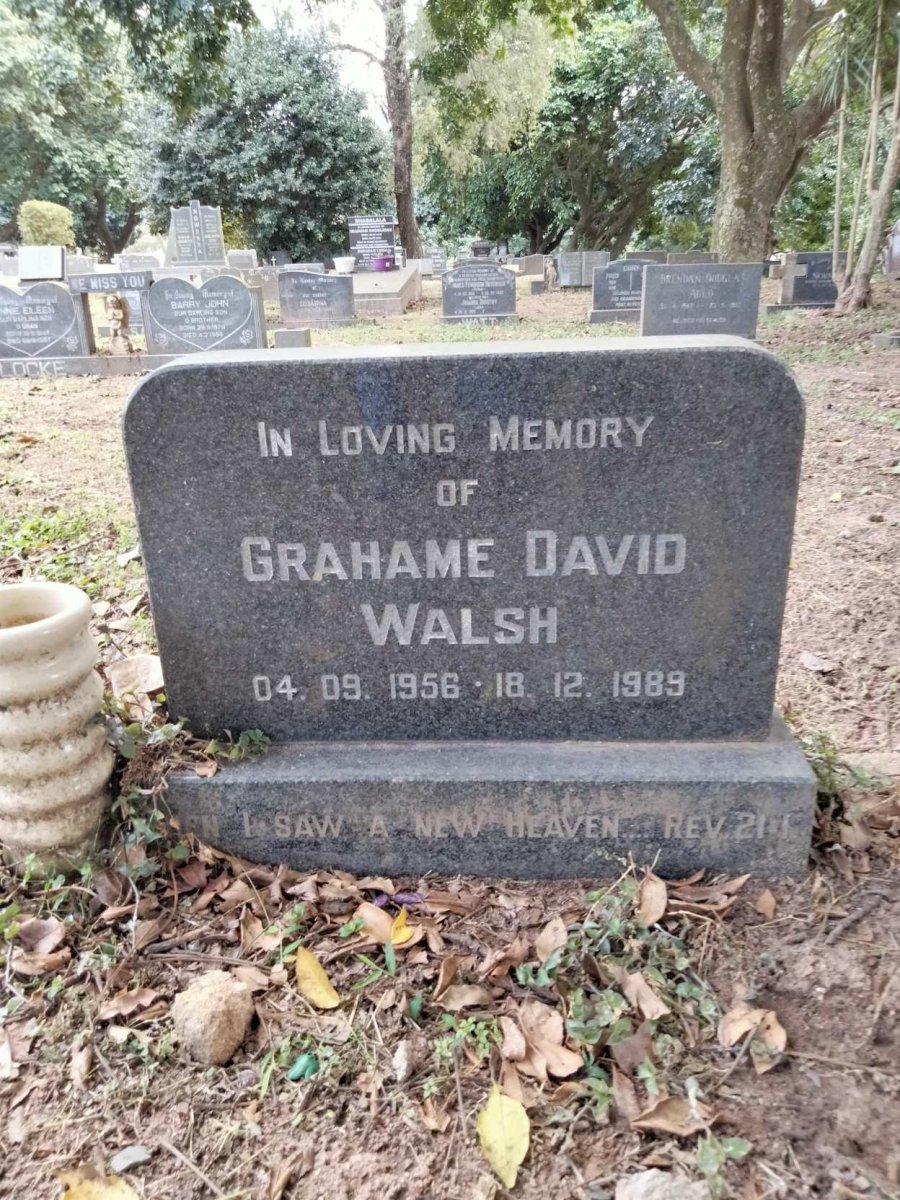 WALSH Grahame David 1956-1989
