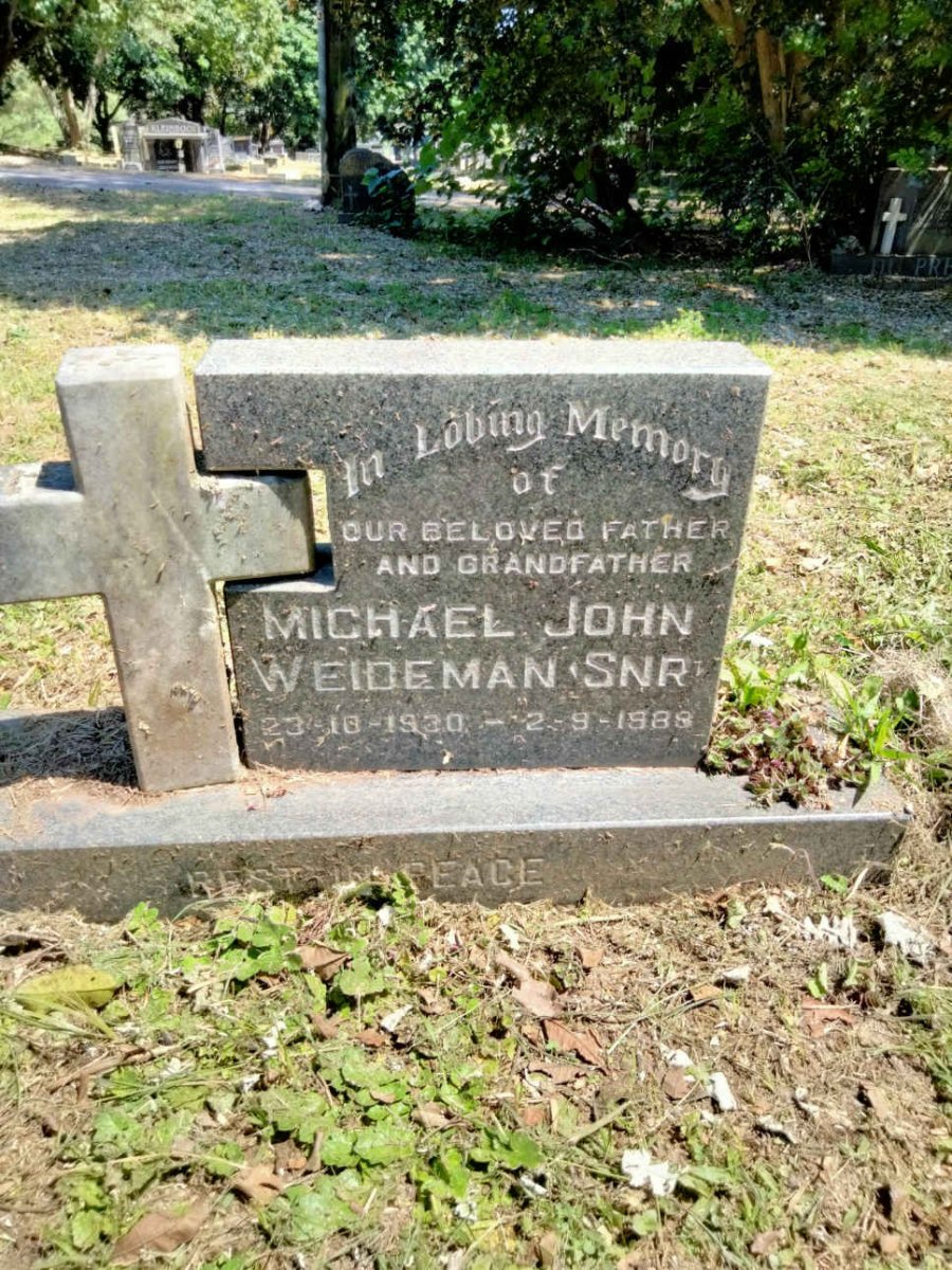 WEIDEMAN Michael John 1930-1989