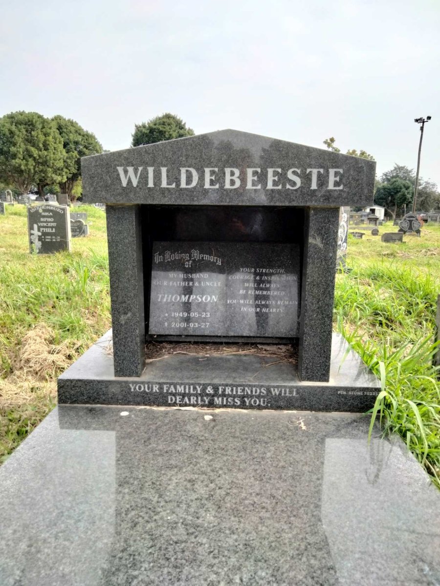 WILDEBEESTE Thompson 1949-2001
