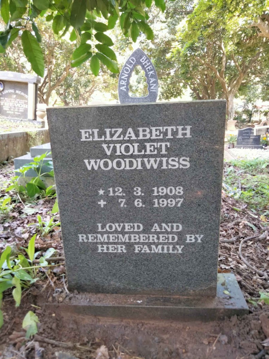 WOODIWISS Elizabeth Violet 1908-1997