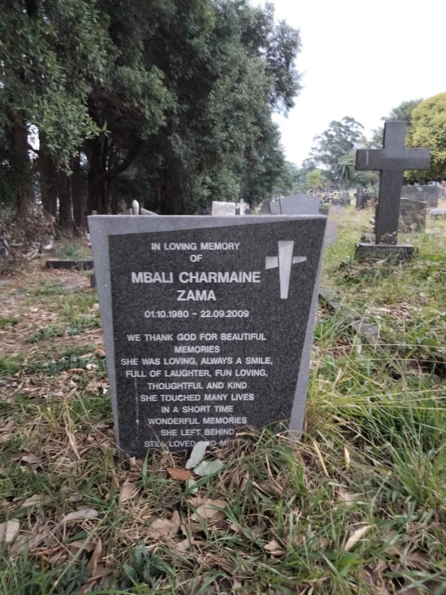 ZAMA Mbali Charmaine 1980-2009