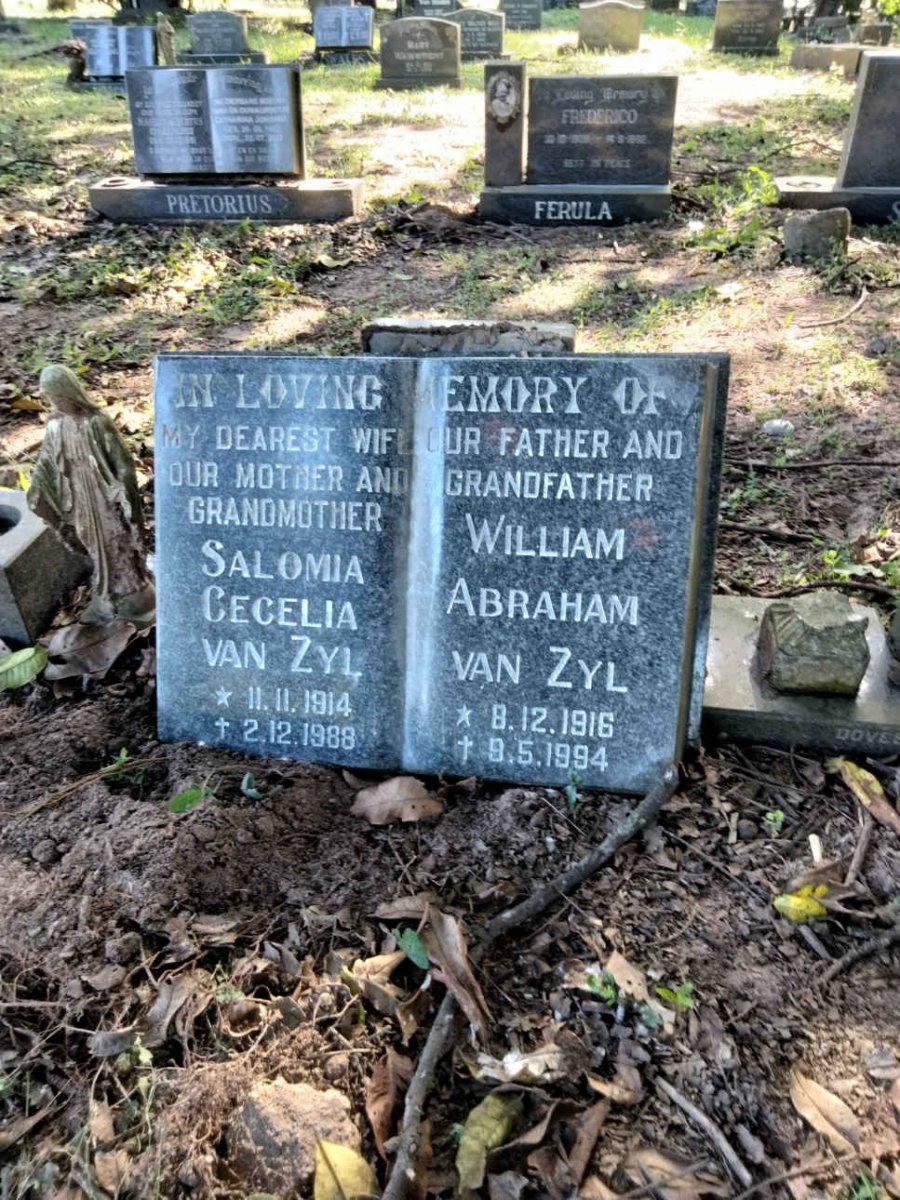 ZYL William Abraham, van 1916-1994 & Salomia Cecelia 1914-1988