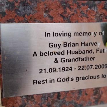 HARVEY Guy Brian 1924-2009