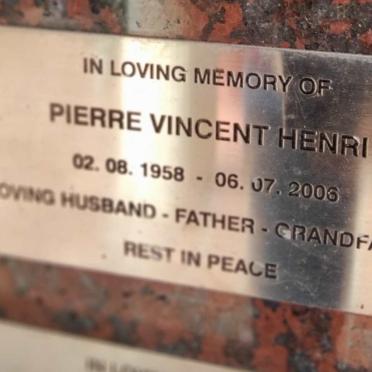 HENRI Pierre Vincent 1958-2006