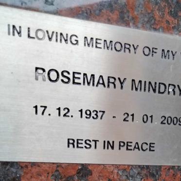 MINDRY Rosemary 1937-2009