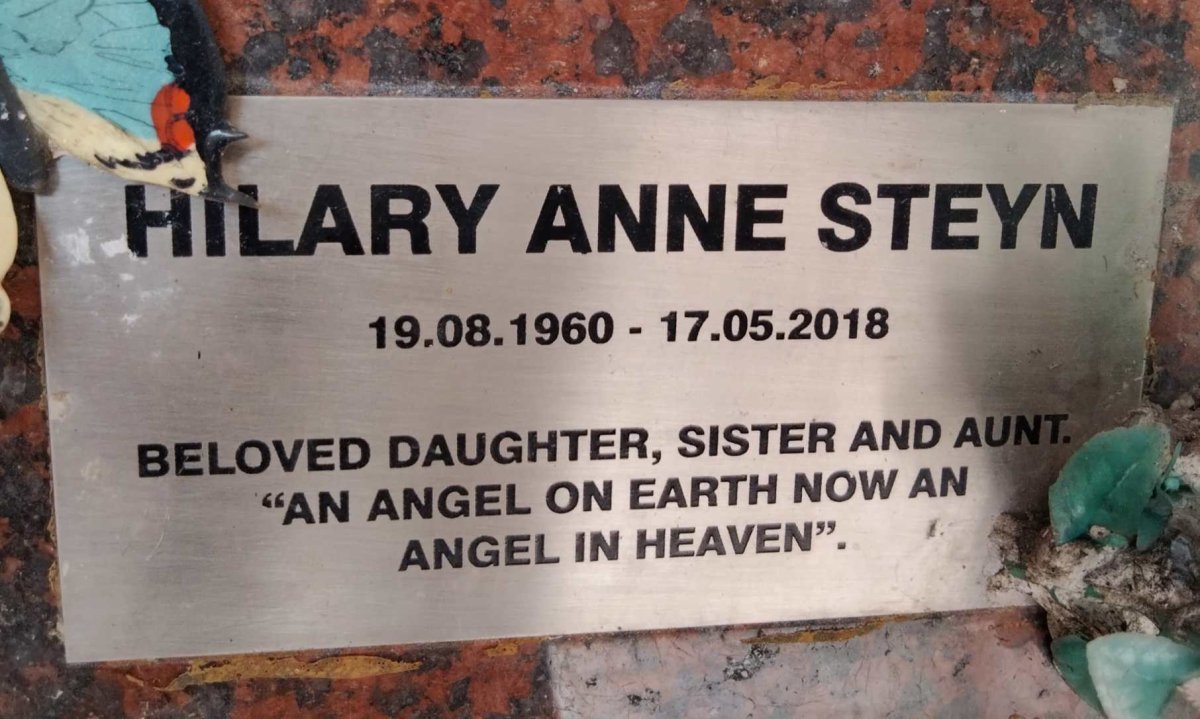 STEYN Hilary Anne 1960-2018