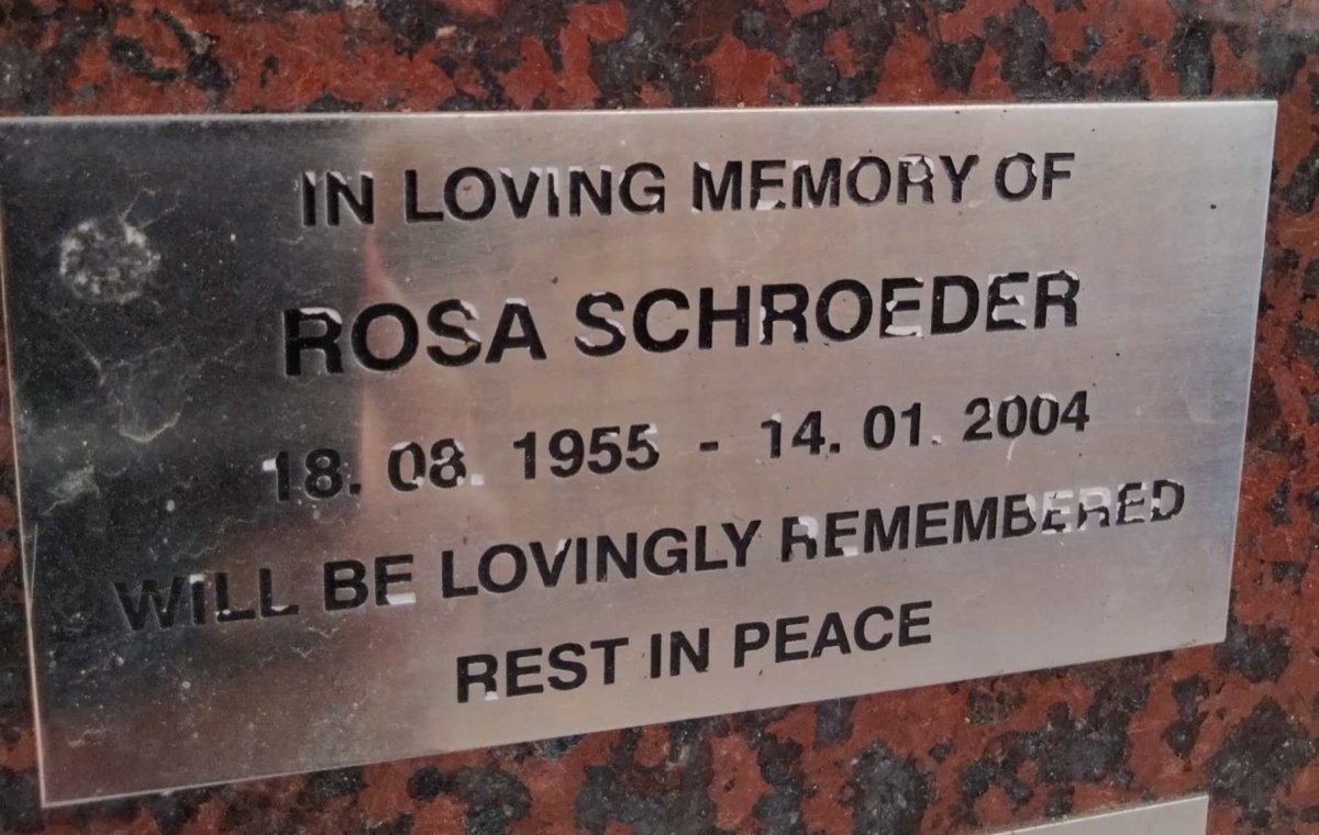 SCHROEDER Rosa 1955-2004